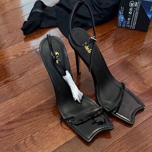 New SHEIN Black Patent Leather Stiletto Heels